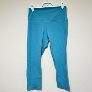 Lululemon Baby Blue High Rise Align Crop Leggings 8 Athletic